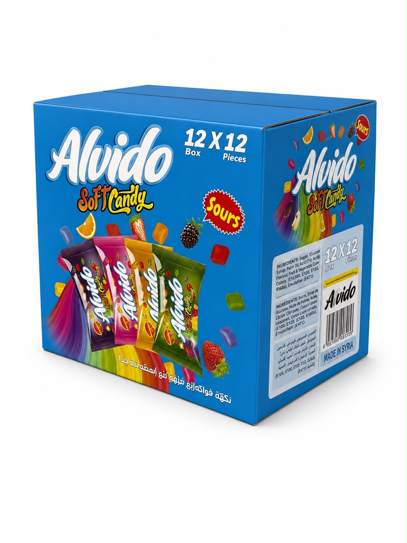 Alvido Soft Candy 12x12 export carton